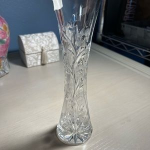 Handmade handcut 24 lead crystal vase from Poland
